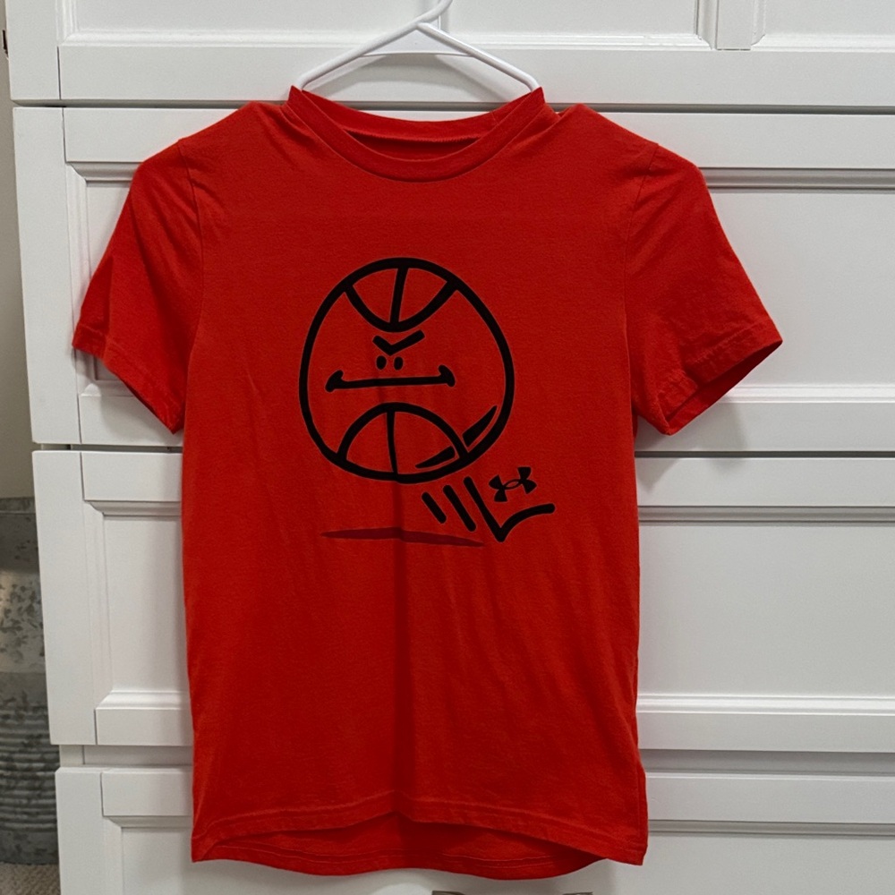 Under Armour Kids Red Basketball Tee